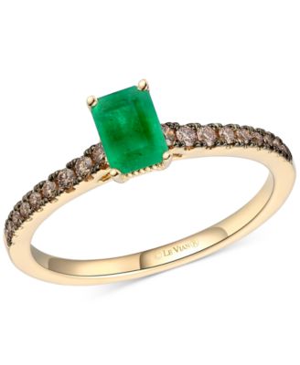 Le Vian - Emerald (1/3 ct. t.w.) & Chocolate Diamond (1/5 ct. t.w.) Ring in 14k Honey Gold