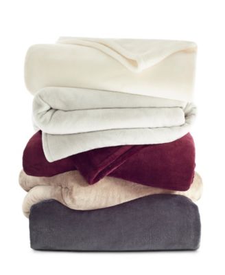 Vellux - Sheared Mink Full/Queen Charcoal Blanket
