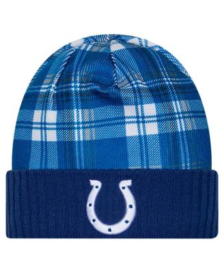 New Era - Men's Royal Indianapolis Colts Sideline Statement Cuffed Knit Hat
