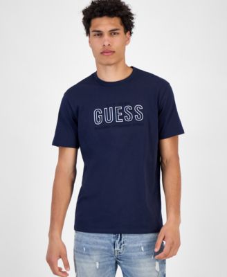 GUESS - Men's Short Sleeve Embossed Logo Crewneck T-Shirt