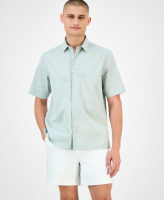 Alfani - Men's Geo-Pattern Shirt
