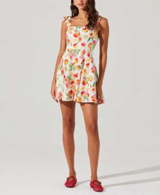 ASTR the Label - Women's Tinesha Cotton Shoulder-Tie Dress