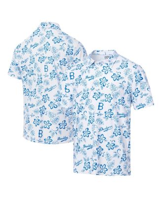 Reyn Spooner - Men's White Brooklyn Dodgers Cooperstown Collection Performance Polo