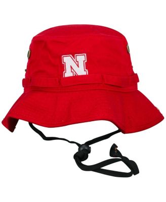 Top of the World - Men's Red Nebraska Huskers Angler Washed Bucket Hat