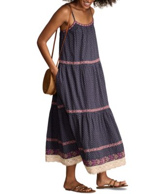 Lucky Brand - Women's Embroidered Maxi Dress