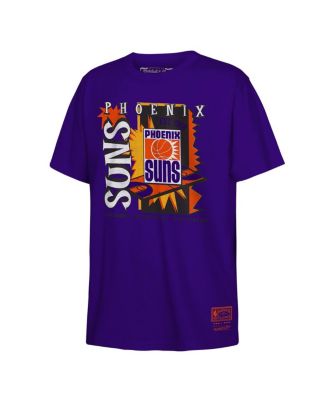 Mitchell & Ness - Big Boys and Girls Purple Phoenix Suns Retro '90s Poster T-Shirt