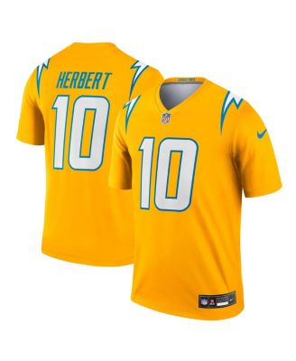 Nike - Men's Justin Herbert Gold Los Angeles Chargers Alternate Charger Power Legend Player Performance Top