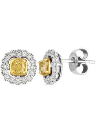 Le Vian - Vanilla Diamond (0.15 ct. t.w.) and Yellow Diamond ( 0.60 ct. t.w.) Earring in 14K Two Tone Gold