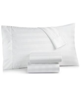Charter Club - Stripe Cotton 550-Thread Count 4-Pc. Full Sheet Set