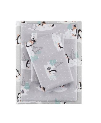 Madison Park - True North 4-Piece Cotton Flannel King Sheet Set