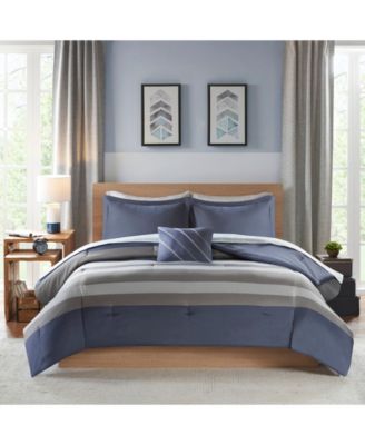 Intelligent Design - Marsden Full 8 Piece Complete Bed Set with Sheet Set