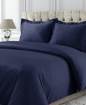 Tribeca Living - 750 Thread Count Sateen Oversized Solid Duvet Cover Set