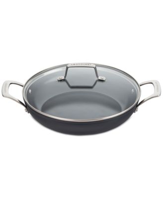 Le Creuset - Essential Nonstick Ceramic 3.5-Qt. Shallow&nbsp;Braiser&nbsp;with Glass Lid