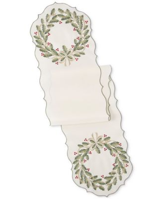 Lenox - Holiday Nouveau Wreath Table Runner, 14" x 72"