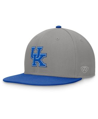 Top of the World - Men's Gray/Royal Kentucky Wildcats Rally Two-Tone Fitted Hat