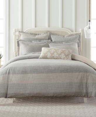 Levtex - Sand Stripes Textured 3-Pc. Duvet Cover Sets
