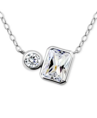 Giani Bernini - Cubic Zirconia Collar Necklace, 16" + 2" extender