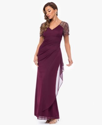 XSCAPE - Petite Embellished Chiffon Gown