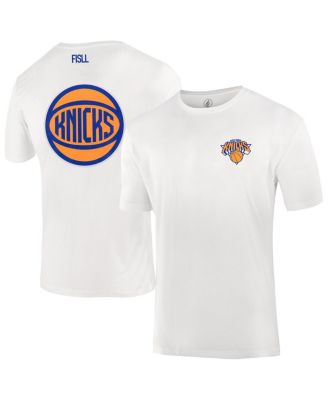 FISLL - Men's and Women's White New York Knicks Burst Logo T-shirt