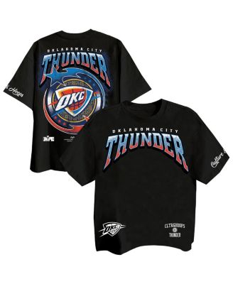 Two Hype - Men's Black Oklahoma City Thunder Drip Dime Collection Premium T-Shirt