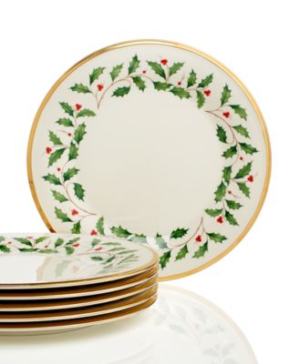Lenox - Holiday Dinner Plate Set, Buy 3 Get 3 - 6 total plate