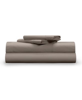 Pillow Guy - Classic Cool & Crisp 100% Cotton Percale 4-Piece Sheet Set- Cal King