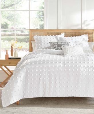 Levtex - Home Pom Pom Textured 3-Pc. Comforter Cover Set, Full/Queen