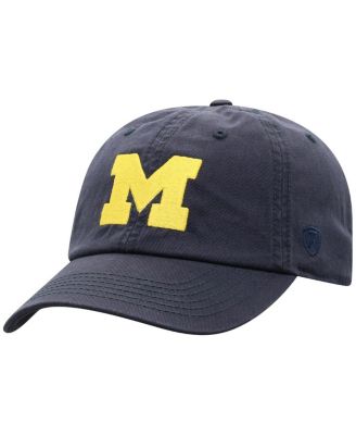 Top of the World - Men's Navy Michigan Wolverines Team Logo Washed Adjustable Hat