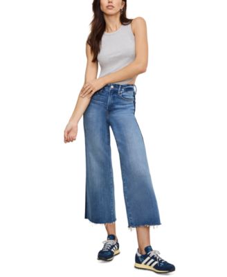 Good American - Women's Soft Tech Good Waist Cropped Jeans