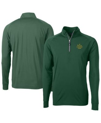 Cutter & Buck - Men's Cutter Buck Hunter Green Notre Dame Fighting Irish Play Like A Champion Today Adapt Eco Knit Stretch DryTec Quarter-Zip Top
