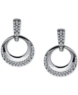 Giani Bernini - Cubic Zirconia Pav&eacute; Doorknocker Drop Earrings