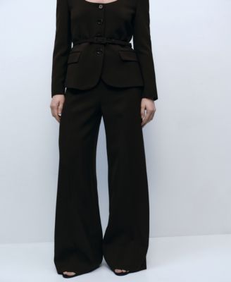 MANGO - Women's Straight Suit Trousers