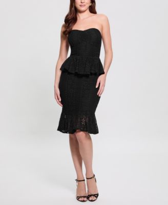 GUESS - Women's Sleeveless Sweetheart Midi Dress
