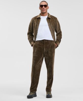 Mode of One - Men's Relaxed Soft Twill Tapered Drawstring Pants